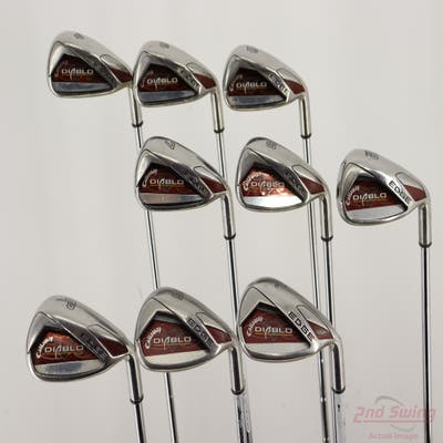 Callaway Diablo Edge Iron Set 4-PW SW LW Stock Steel Shaft Steel Uniflex Right Handed STD