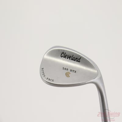 Cleveland 588 RTX Satin Chrome Wedge Sand SW 56° 14 Deg Bounce Stock Steel Shaft Steel Wedge Flex Right Handed 35.5in