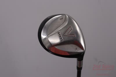 TaylorMade V Steel Fairway Wood 3 Wood 3W 15° TM M.A.S.2 Graphite Stiff Right Handed 42.75in