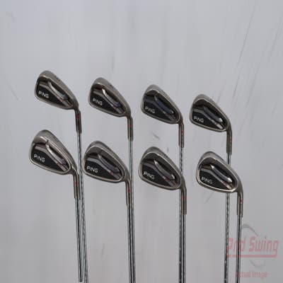 Ping G25 Iron Set 3-PW Stock Steel Shaft Steel Stiff Right Handed Red dot 38.0in