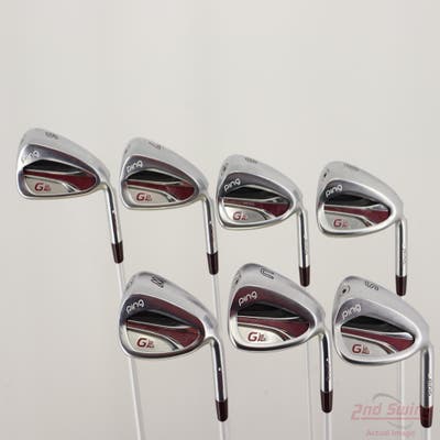 Ping G LE 2 Iron Set 6-PW AW SW ULT 240 Lite Graphite Ladies Right Handed White Dot +1/4"