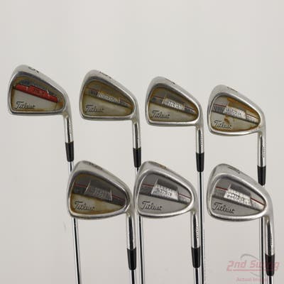 Titleist 775.CB Iron Set 5-PW GW Stock Steel Shaft Steel Stiff Right Handed +1/4"