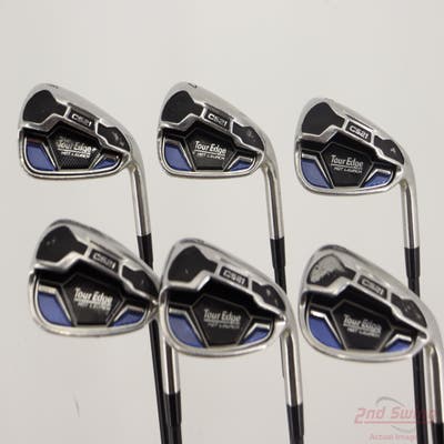 Tour Edge Hot Launch C521 Iron Set 6-PW SW Aldila Rogue Black 60 Graphite Senior Right Handed STD