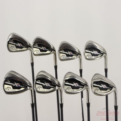 Callaway XR Iron Set 5-PW AW LW Project X 4.5 Graphite Black Graphite Senior Right Handed +1/4"