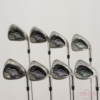 Callaway Steelhead XR Iron Set 4-PW AW True Temper XP 95 Stepless Steel Stiff Right Handed +1/4"