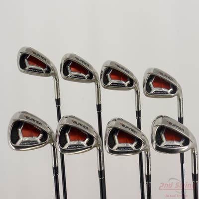TaylorMade Burner Superlaunch Iron Set 4-PW AW TM Reax Superfast 60 Graphite Senior Right Handed +1/2"