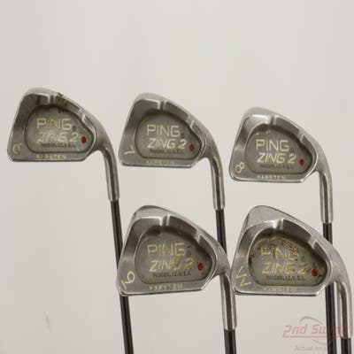 Ping Zing 2 Iron Set 6-PW Stock Graphite Shaft Graphite Regular Right Handed Red dot +1/2"