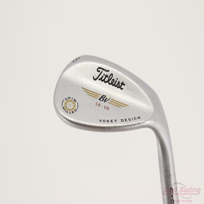 Titleist Vokey Spin Milled CC Chrome Wedge Lob LW 58° 8 Deg Bounce Titleist Nippon NS Pro 105T Steel Regular Right Handed 35.25in