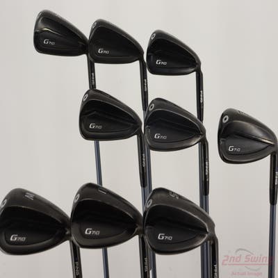 Ping G710 Iron Set 4-PW GW SW ALTA CB Slate Graphite Regular Right Handed Blue Dot +1/2"