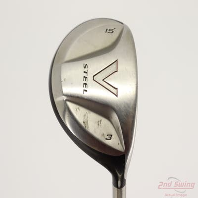 TaylorMade V Steel Fairway Wood 3 Wood 3W 15° True Temper Dynamic Gold Lite 200 Steel Stiff Right Handed 42.5in