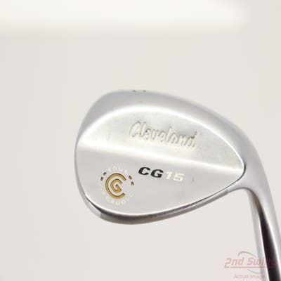 Cleveland CG15 Satin Chrome Wedge Lob LW 60° 8 Deg Bounce Cleveland Traction Wedge Steel Wedge Flex Right Handed 35.75in