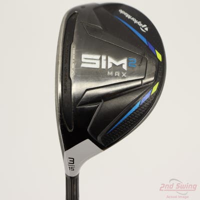 TaylorMade SIM2 MAX Fairway Wood 3 Wood 3W 15° Fujikura Ventus Blue 6 Graphite Stiff Left Handed 42.25in