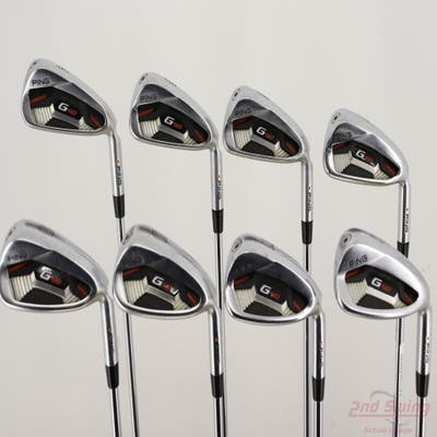 Ping G410 Iron Set 4-PW AW True Temper XP 95 S300 Steel Stiff Right Handed Orange Dot +1 1/4"