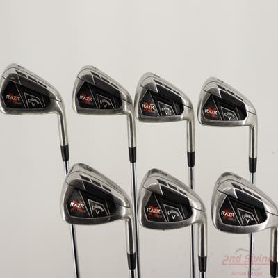 Callaway Razr X Tour Iron Set 4-PW True Temper Dynamic Gold R300 Steel Regular Right Handed STD