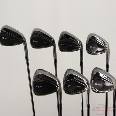 TaylorMade Qi Gunmetal Iron Set 5-PW AW FST KBS MAX 85 MT Steel Stiff Right Handed +1/4"