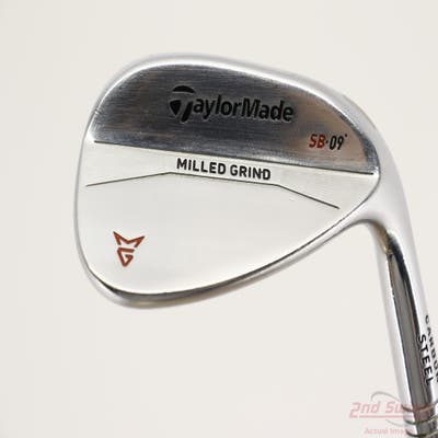 TaylorMade Milled Grind Satin Chrome Wedge Gap GW 50° 9 Deg Bounce SB True Temper Dynamic Gold Steel Wedge Flex Right Handed 35.75in