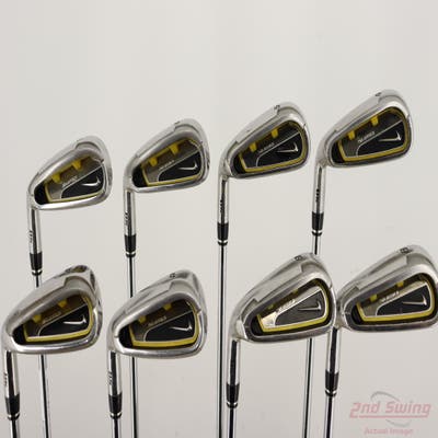 Nike Sasquatch Sumo Iron Set 4-PW AW True Temper Speed Step 80 Steel Regular Left Handed +1/4"