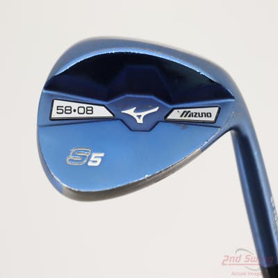 Mizuno S5 Blue Ion Wedge Lob LW 58° 8 Deg Bounce True Temper Dynamic Gold Steel Wedge Flex Right Handed 35.75in