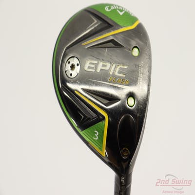 Callaway EPIC Flash Fairway Wood 3 Wood 3W 15° Fujikura Motore X F1 6 Graphite X-Stiff Right Handed 43.25in