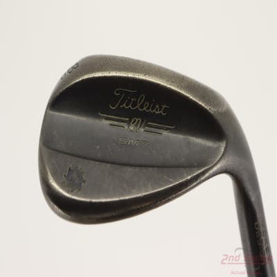 Titleist Vokey SM7 Jet Black Wedge Lob LW 58° 12 Deg Bounce D Grind Stock Steel Shaft Steel Wedge Flex Right Handed 35.25in