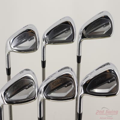 Titleist 2023 T350 Iron Set 6-PW AW Aerotech SteelFiber i80cw Graphite Regular Left Handed +1 1/2"