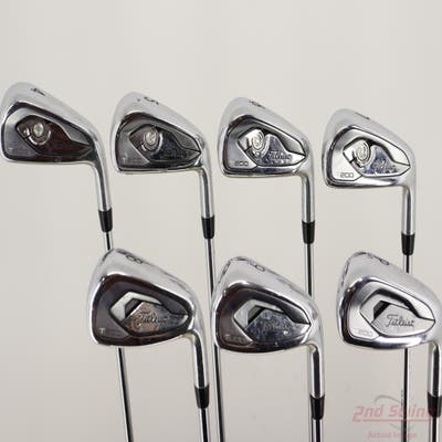 Titleist T200 Iron Set 4-PW True Temper AMT Black S300 Steel Stiff Right Handed +1/4"