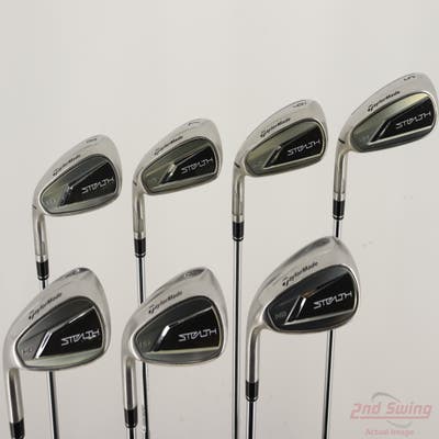 TaylorMade Stealth HD Iron Set 5-PW AW FST KBS MAX 85 MT Steel Regular Left Handed STD
