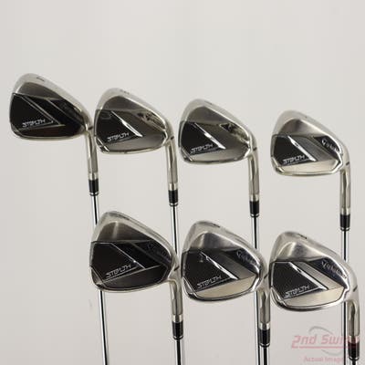 TaylorMade Stealth Iron Set 4-PW FST KBS MAX 85 Steel Regular Right Handed +1/4"