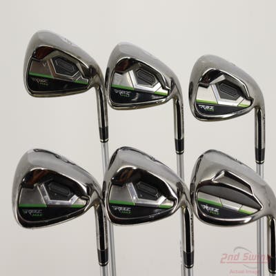 TaylorMade RocketBallz Max Iron Set 6-PW SW FST KBS Satin 90 Steel Stiff Right Handed +1/2"