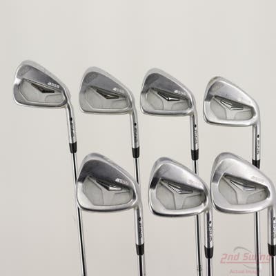 Ping S55 Iron Set 4-PW Stock Steel Shaft Steel Stiff Right Handed Black Dot +1"