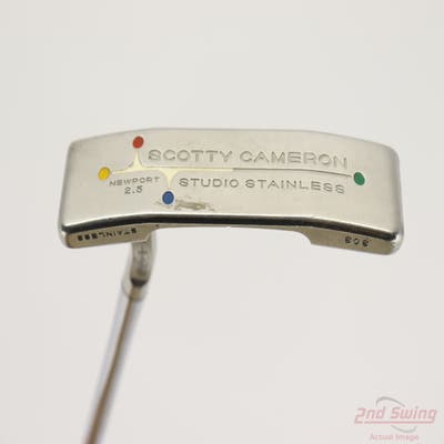 Titleist Scotty Cameron Studio Stainless Newport 2.5 Putter Steel Left Handed 36.0in