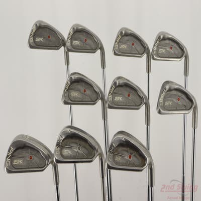 Ping ISI K Iron Set 3-PW AW SW Ping JZ Steel Stiff Right Handed Red dot -1/4"