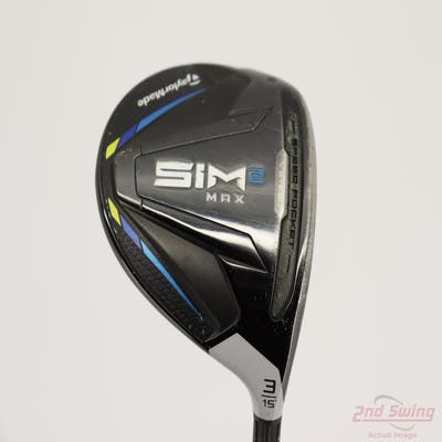 TaylorMade SIM2 MAX Fairway Wood 3 Wood 3W 15° Fujikura Speeder Evolution V 474 Graphite Senior Right Handed 42.0in
