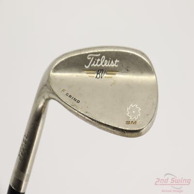 Titleist Vokey SM5 Gold Nickel Wedge Gap GW 52° 8 Deg Bounce F Grind Titleist SM5 BV Steel Wedge Flex Left Handed 35.75in