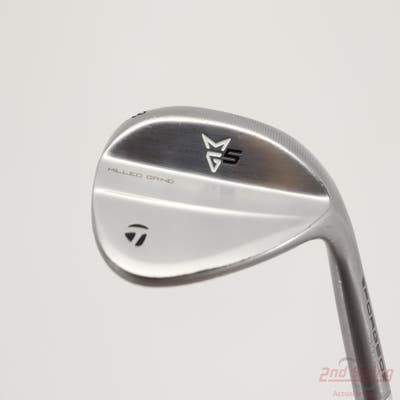 TaylorMade Milled Grind 5 Satin Chrome Wedge Lob LW 58° 9 Deg Bounce SC True Temper Dynamic Gold Tour Issue 115 Steel Wedge Flex Right Handed 35.0in