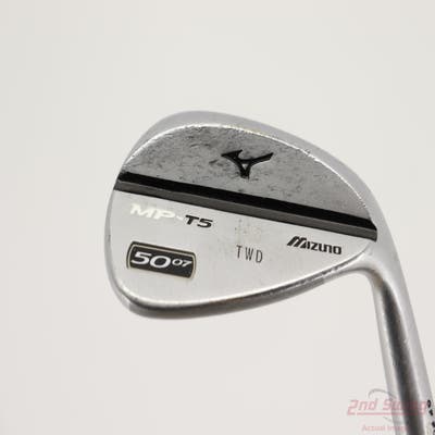 Mizuno MP T5 White Satin Wedge Gap GW 50° 7 Deg Bounce FST KBS Tour 120 Steel Stiff Right Handed 36.25in