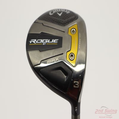 Callaway Rogue ST Max Fairway Wood 3 Wood 3W 15° Mitsubishi Tensei AV White Raw 75 Graphite X-Stiff Right Handed 43.25in