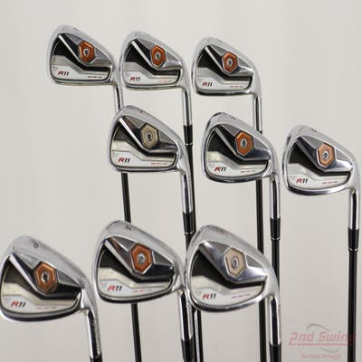 TaylorMade R11 Iron Set 4-PW AW SW TM Fujikura Motore 65 Graphite Regular Right Handed +1/2"