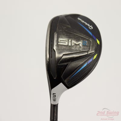TaylorMade SIM2 MAX Fairway Wood 5 Wood 5W 18° Grafalloy ProLaunch Blue 45 Graphite Senior Left Handed 43.0in