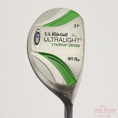 US Kids Golf Any Model Fairway Wood 3 Wood 3W 21° Stock Graphite Shaft Graphite Junior Right Handed 36.75in