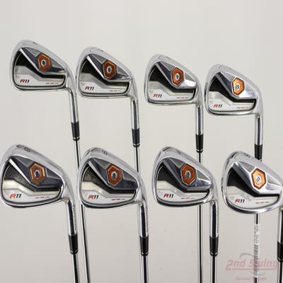 TaylorMade R11 Iron Set 4-PW SW FST KBS 90 Steel Regular Right Handed +1/4"