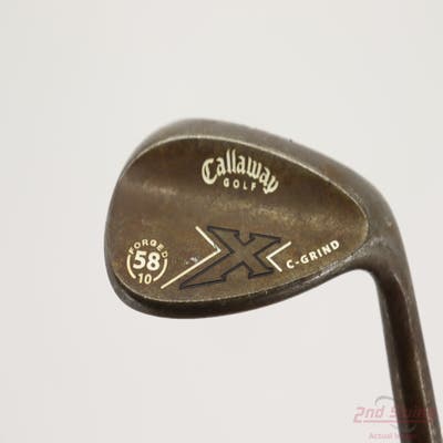 Callaway X Forged Vintage Wedge Lob LW 58° 10 Deg Bounce C Grind True Temper Dynamic Gold Steel Wedge Flex Right Handed 35.0in