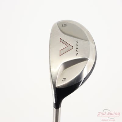 TaylorMade V Steel Fairway Wood 3 Wood 3W 15° True Temper Dynamic Gold Lite 200 Steel Regular Left Handed 42.75in