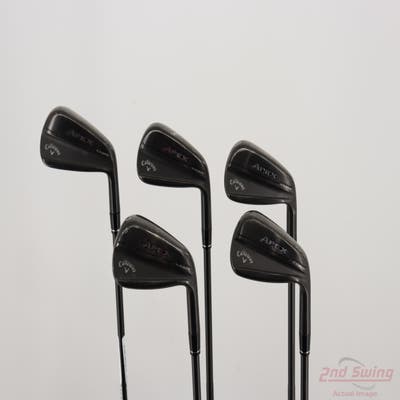 Callaway Apex TiFusion Iron Set 7-PW AW Dynamic Gold Tour Issue S400 Steel Stiff Right Handed +1"