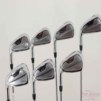 Titleist 2021 T200 Iron Set 4-PW True Temper AMT Black S300 Steel Stiff Left Handed STD