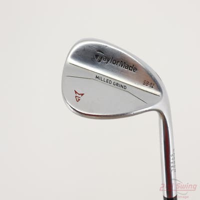 TaylorMade Milled Grind Satin Chrome Wedge Sand SW 56° 12 Deg Bounce SB True Temper Dynamic Gold Steel Wedge Flex Right Handed 35.5in