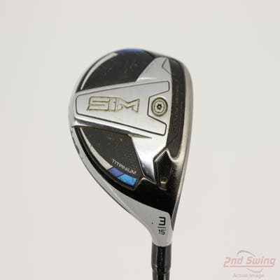 TaylorMade SIM Ti Fairway Wood 3 Wood 3W 15° UST Mamiya ProForce V2 HL 5 Graphite Stiff Right Handed 43.5in