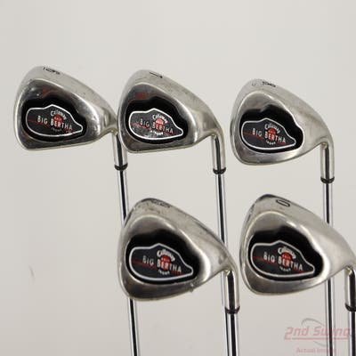 Callaway 2004 Big Bertha Iron Set 6-PW Callaway Big Bertha Steel Steel Uniflex Right Handed -1"