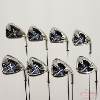 Callaway X-22 Iron Set 4-PW AW Callaway X Steel Steel Uniflex Right Handed STD