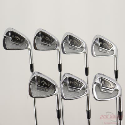 Callaway X Forged CB 21 Iron Set 4-PW FST KBS Tour $-Taper Steel X-Stiff Right Handed STD